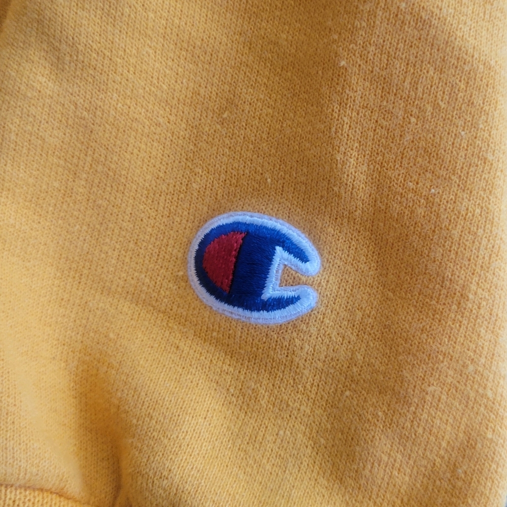 Champion Univ Of Drexel Hoodie Long Sleeve Pullover Adult Men's M Yellow - Picture 3 of 6